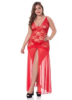 Floral Lace Lingerie for Women Plus Size