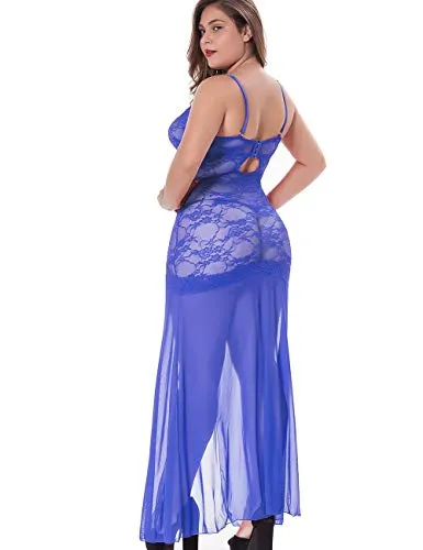 Floral Lace Lingerie for Women Plus Size