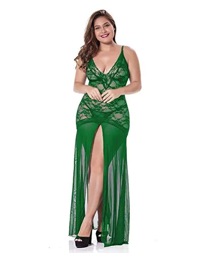 Floral Lace Lingerie for Women Plus Size