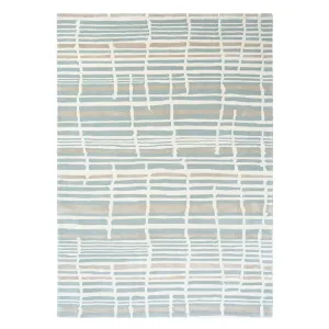 Florence Broadhurst Turtle Shell Striped Rug - Jade
