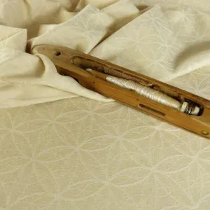 Flower of Life tussah silk wool Woven Wrap by Didymos