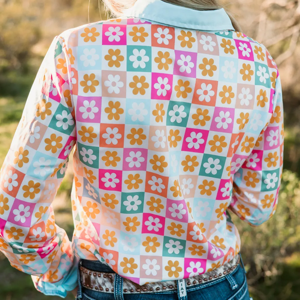 Flower Power Button Down