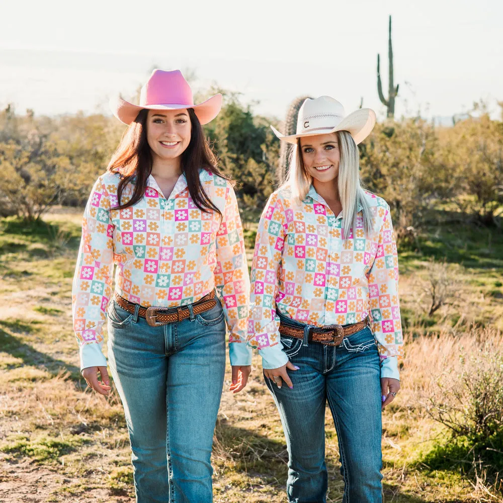Flower Power Button Down