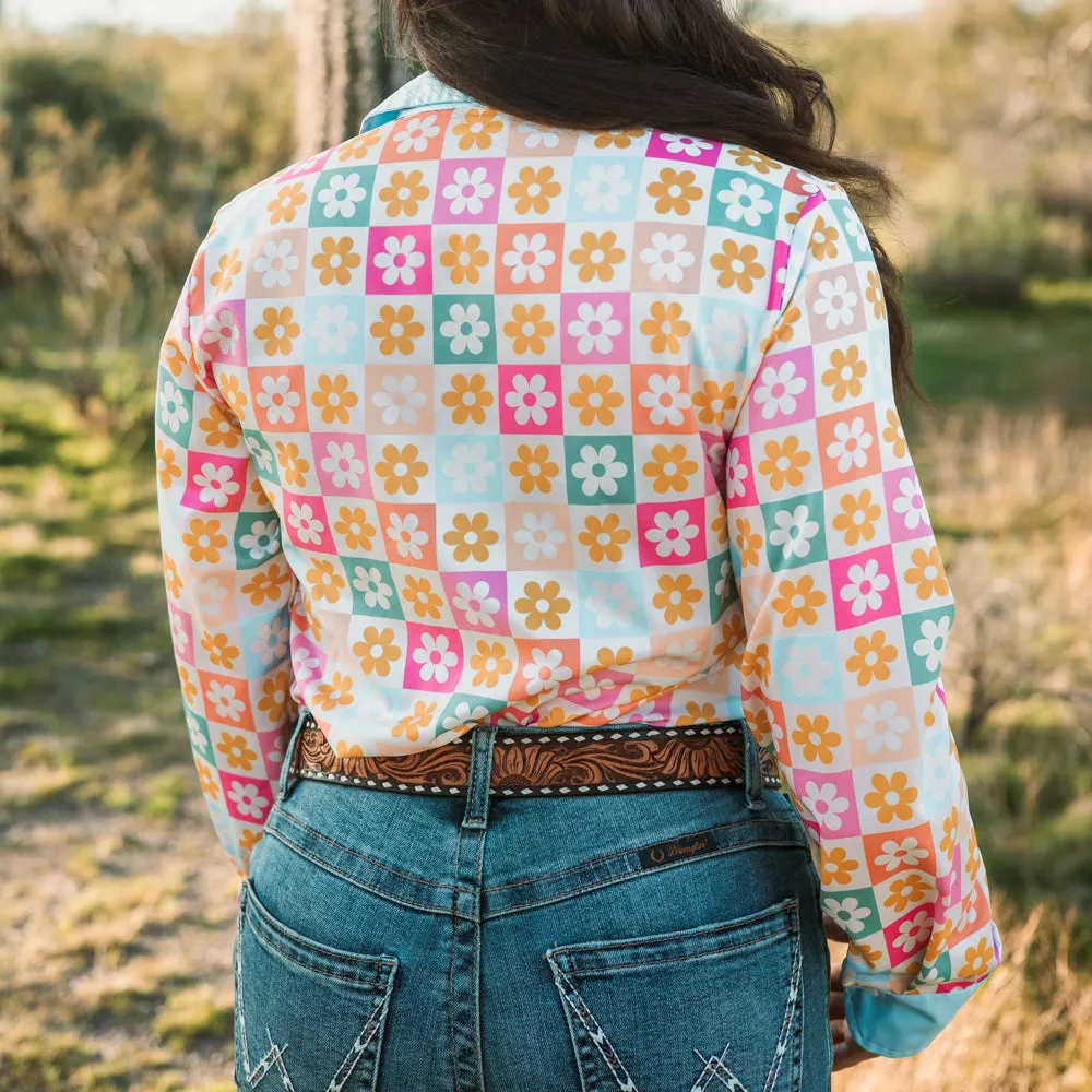 Flower Power Button Down