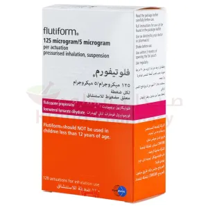Flutiform 125/5 Mcg Inhaler Inhalation Powder 125/5 Mcg 120 DO