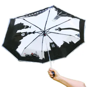 Fold Away Liverpool Skyline Umbrella