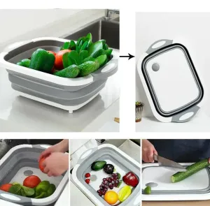 Folding Drain Basket Plus Cutting Board