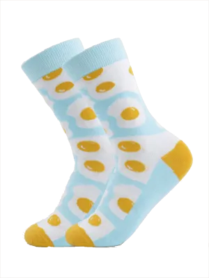 Food Socks Sunny-Side-Up Eggs