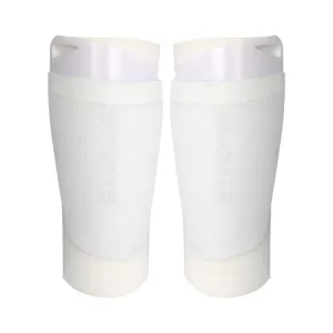 Football Shin Pads   Socks Sports Protective Equipment, Color: White (M)