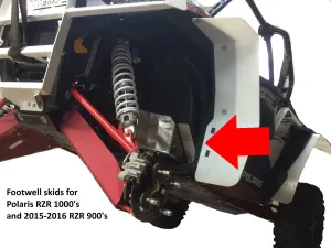Footwell Skid Plate Set  |  Polaris RZR Trail S 900