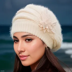 Foreign Style Rabbit Hair Wool Plush Thickened Ear Protection Children's Hat