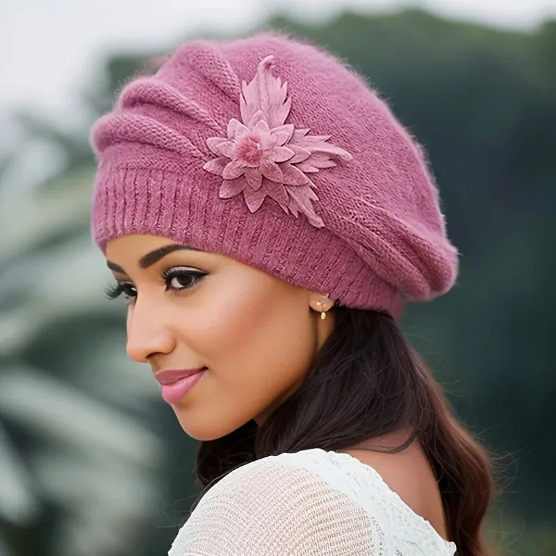 Foreign Style Rabbit Hair Wool Plush Thickened Ear Protection Children's Hat