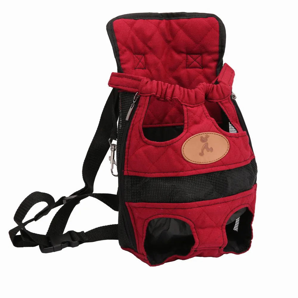 Foreign trade pet supplies cat and dog outing backpack pet chest bag portable pet mother bag