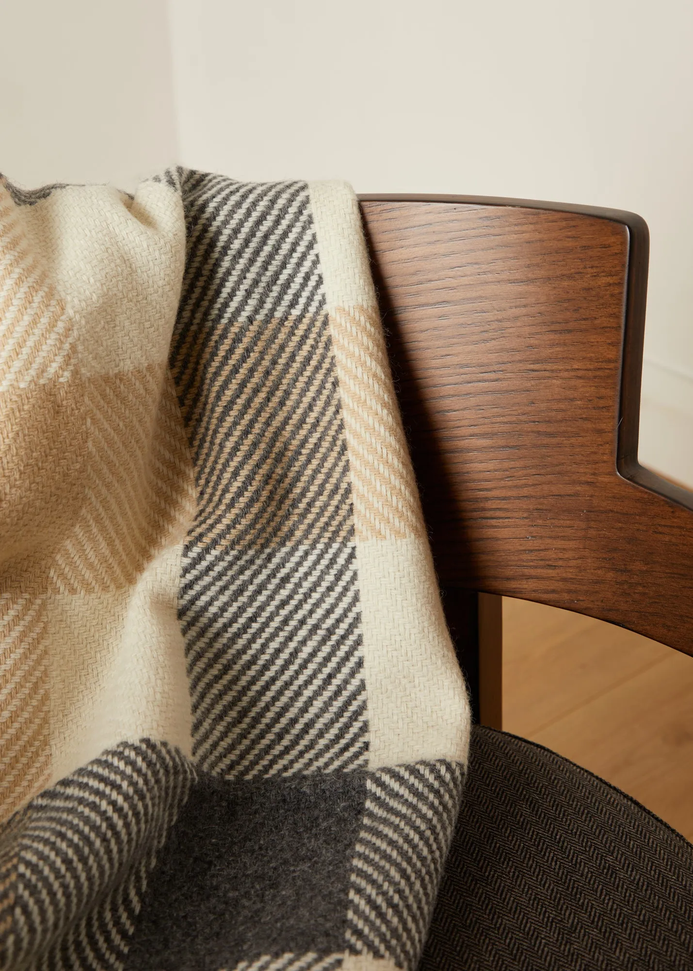 Foxford Classic Dublin Check Merino Throw