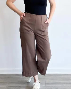 Fraces Wide Leg Crop Pant In Cold Chestnut | Cold Chestnut