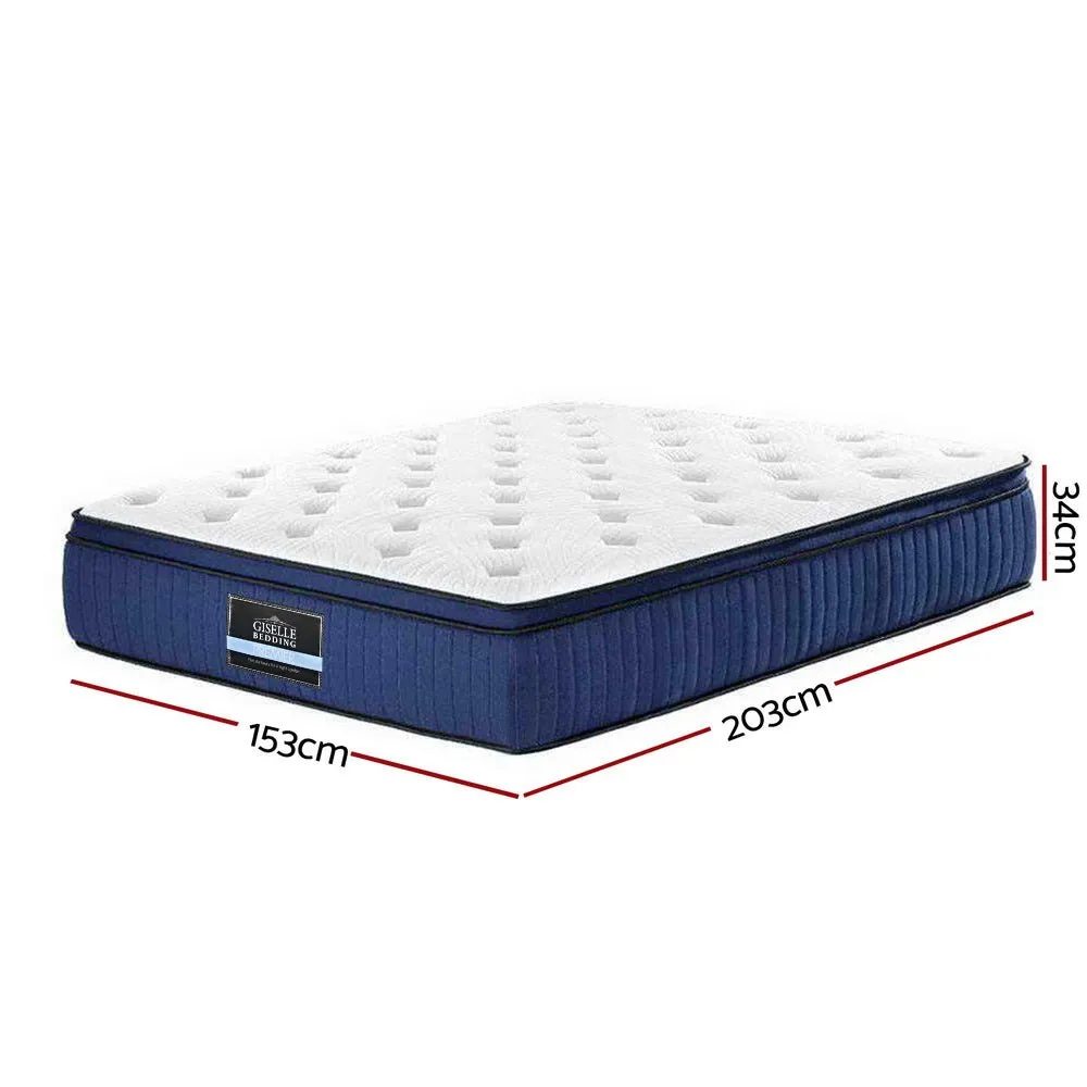 Franky Euro Top Cool Gel Pocket Spring Mattress 34cm Thick - Queen