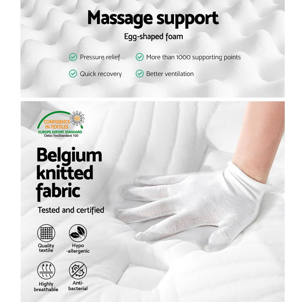 Franky Euro Top Cool Gel Pocket Spring Mattress 34cm Thick - Queen