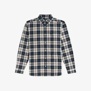 Fred Perry Tartan LS Shirt - Ecru