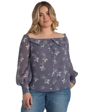Frida Off The Shoulder Blouse | DARKPURPLE