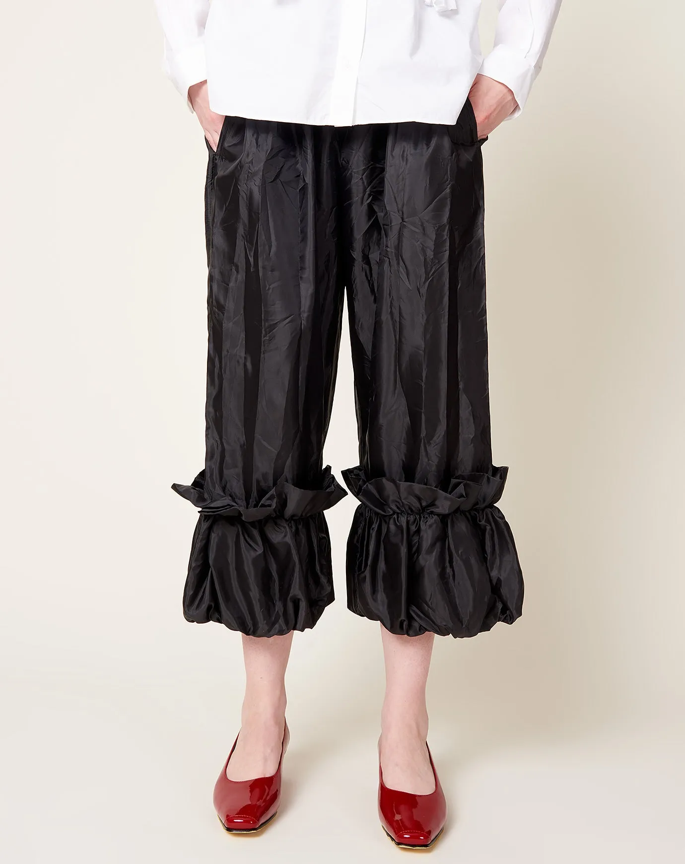 Frill Pant in Black