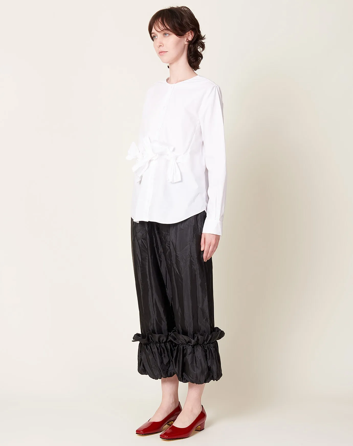 Frill Pant in Black