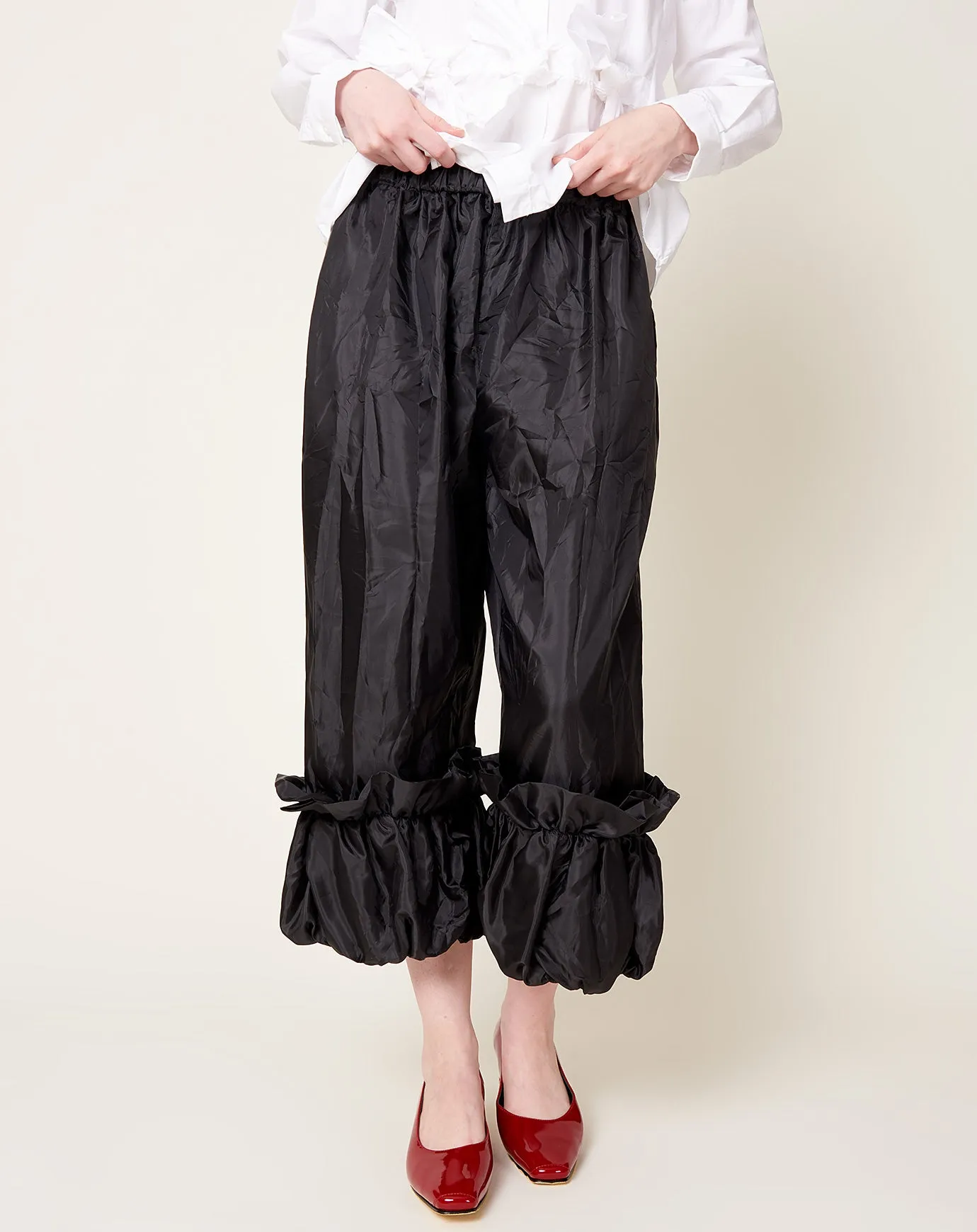 Frill Pant in Black