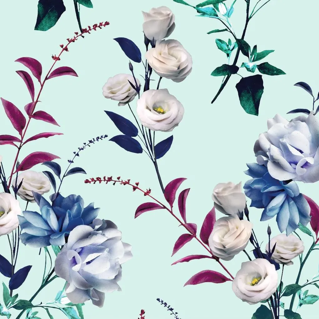 FS286 Rose Mint Floral
