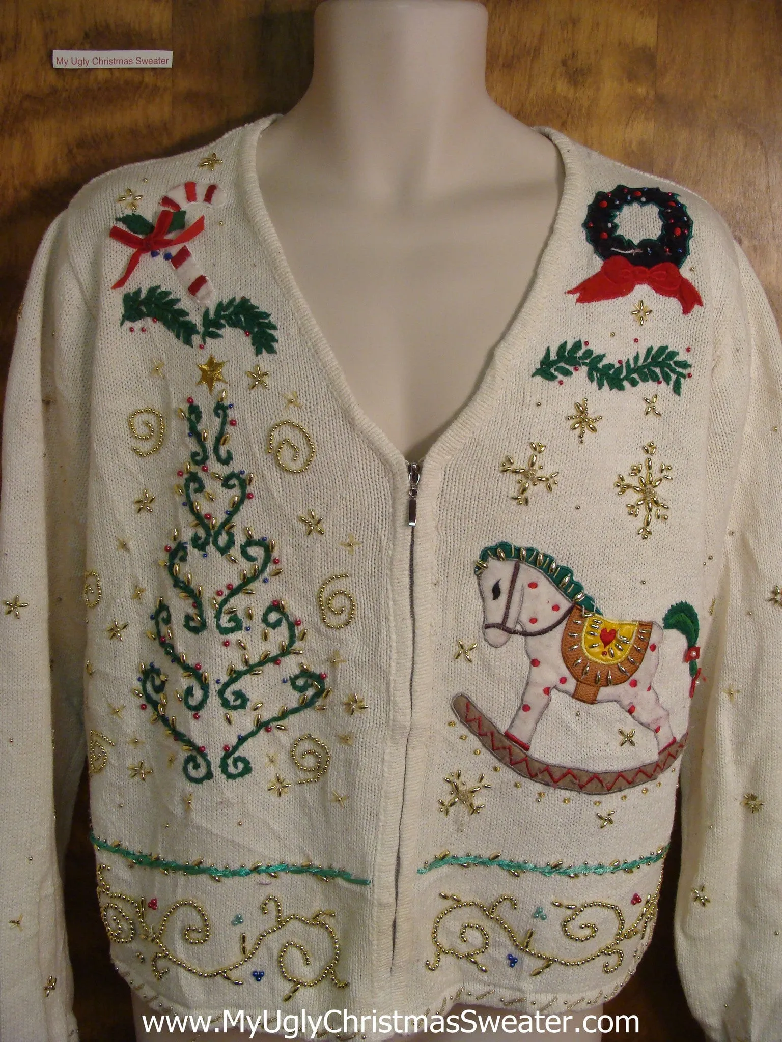 Fun Under the Tree Cheesy Christmas Sweater