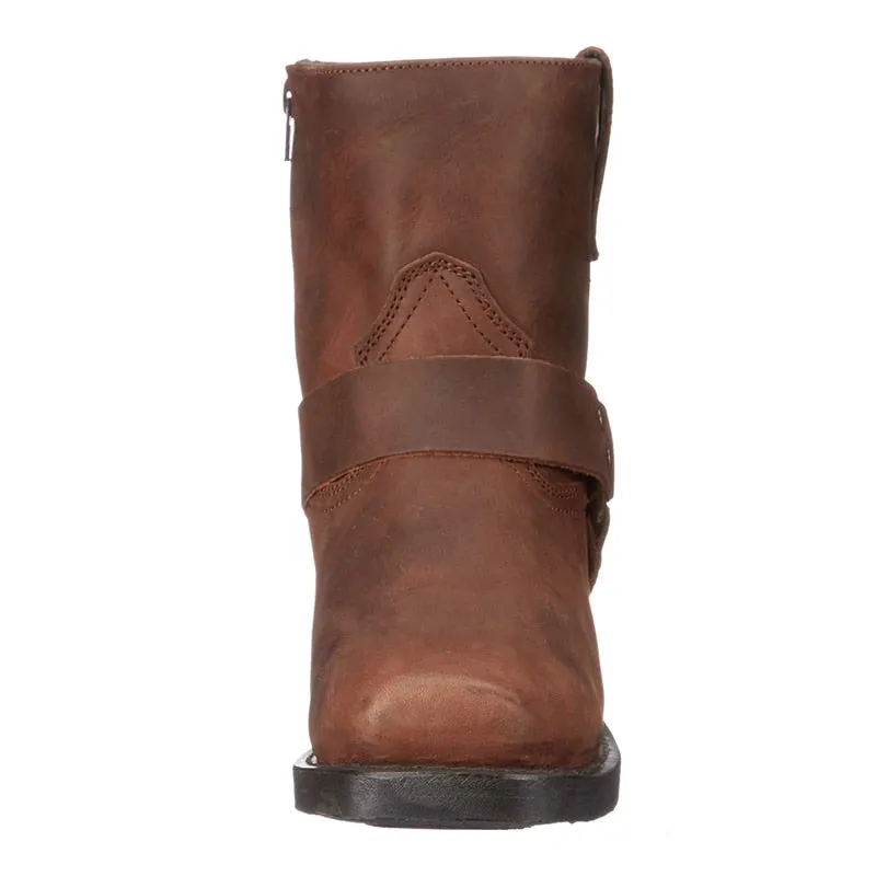 Funki Buys | Boots | Men's Vintage Tan Cowboy Biker Boots
