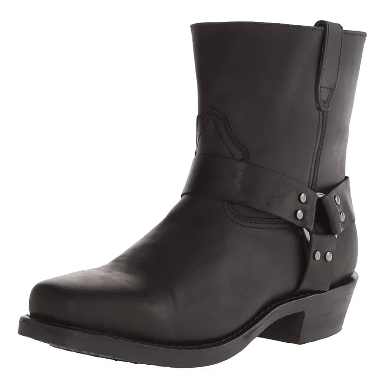Funki Buys | Boots | Men's Vintage Tan Cowboy Biker Boots