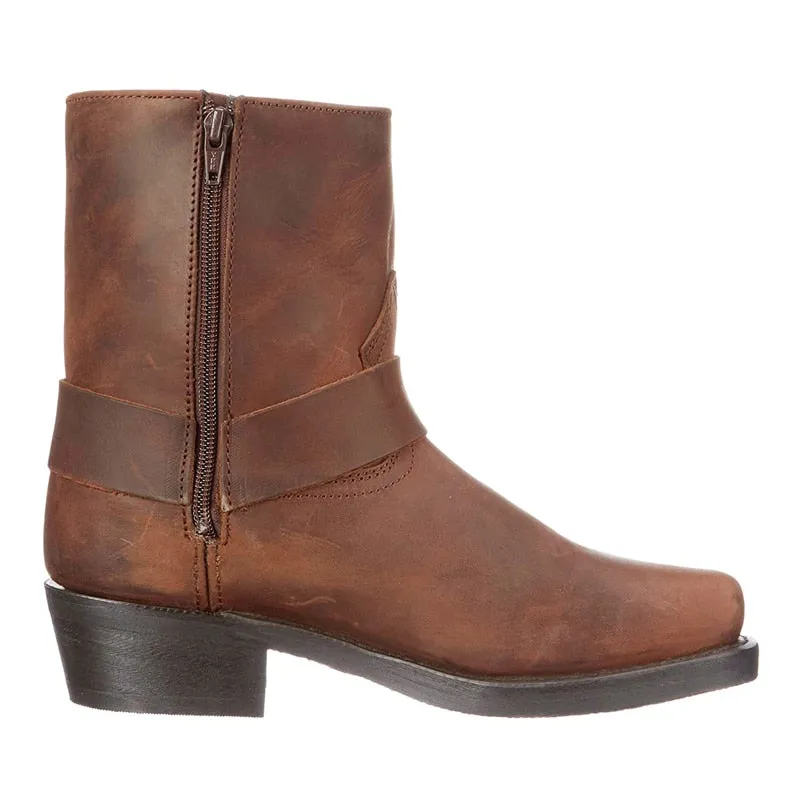 Funki Buys | Boots | Men's Vintage Tan Cowboy Biker Boots