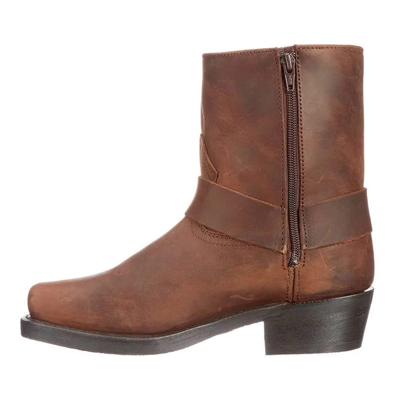 Funki Buys | Boots | Men's Vintage Tan Cowboy Biker Boots