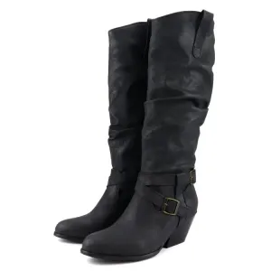 Funki Buys | Boots | Women's Faux Suede Western Style Boots