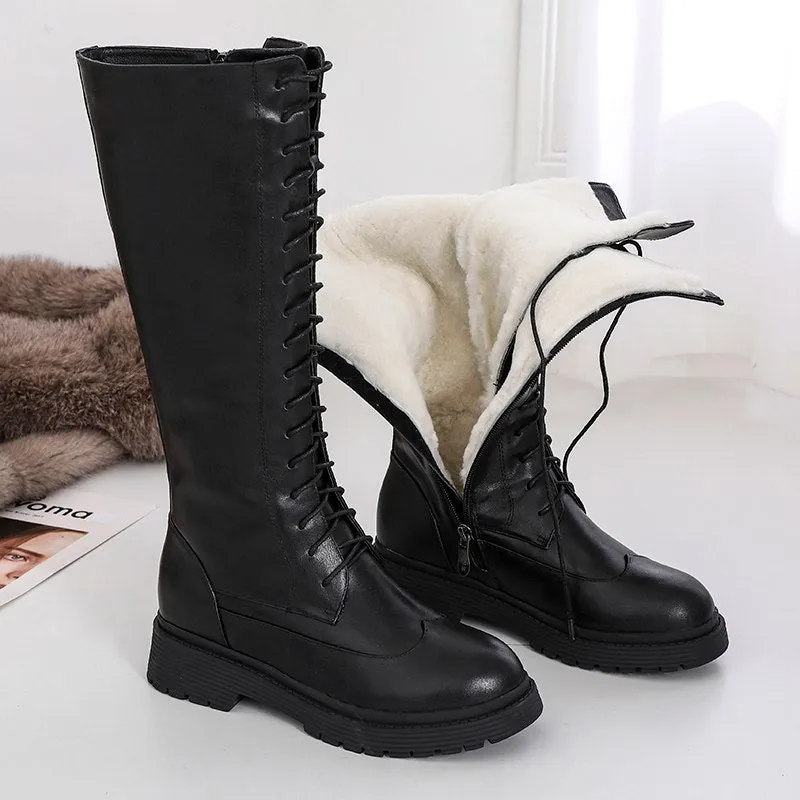 Funki Buys | Boots | Women's Leather Winter Boots | Sheep Skin