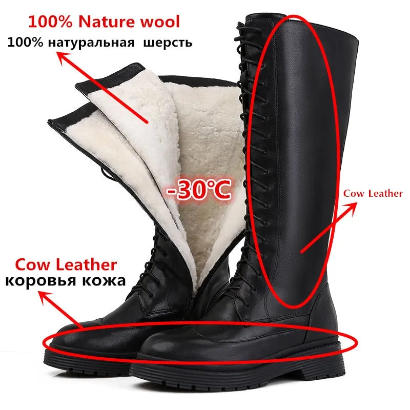 Funki Buys | Boots | Women's Leather Winter Boots | Sheep Skin