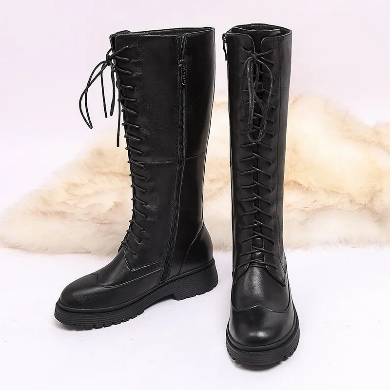 Funki Buys | Boots | Women's Leather Winter Boots | Sheep Skin