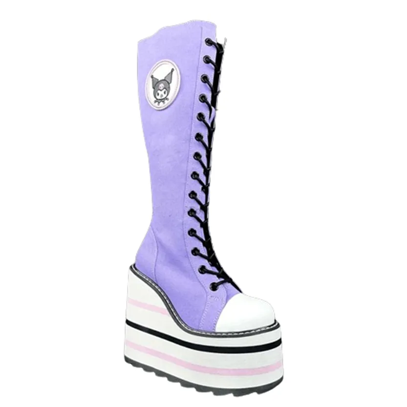 Funki Buys | Boots | Women's Platform Canvas Wedge Sneakers