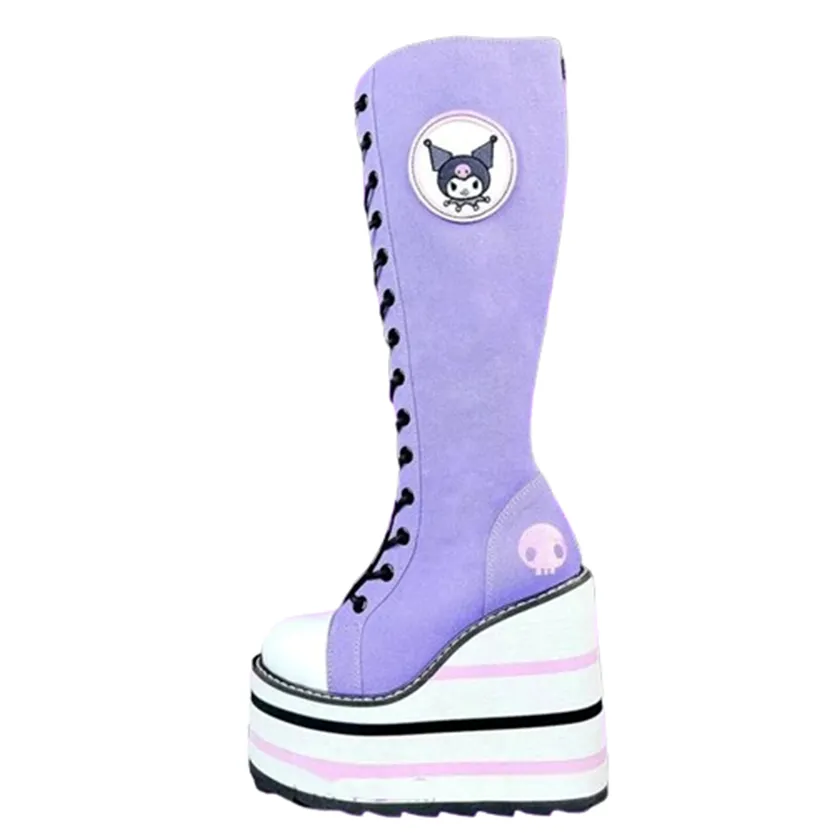Funki Buys | Boots | Women's Platform Canvas Wedge Sneakers