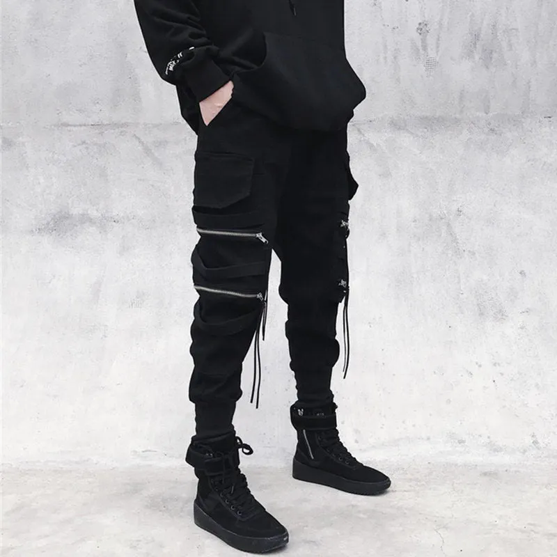 Funki Buys | Pants | Men's Gothic Punk Hip Hop Cargo Pants