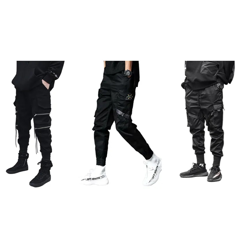 Funki Buys | Pants | Men's Gothic Punk Hip Hop Cargo Pants