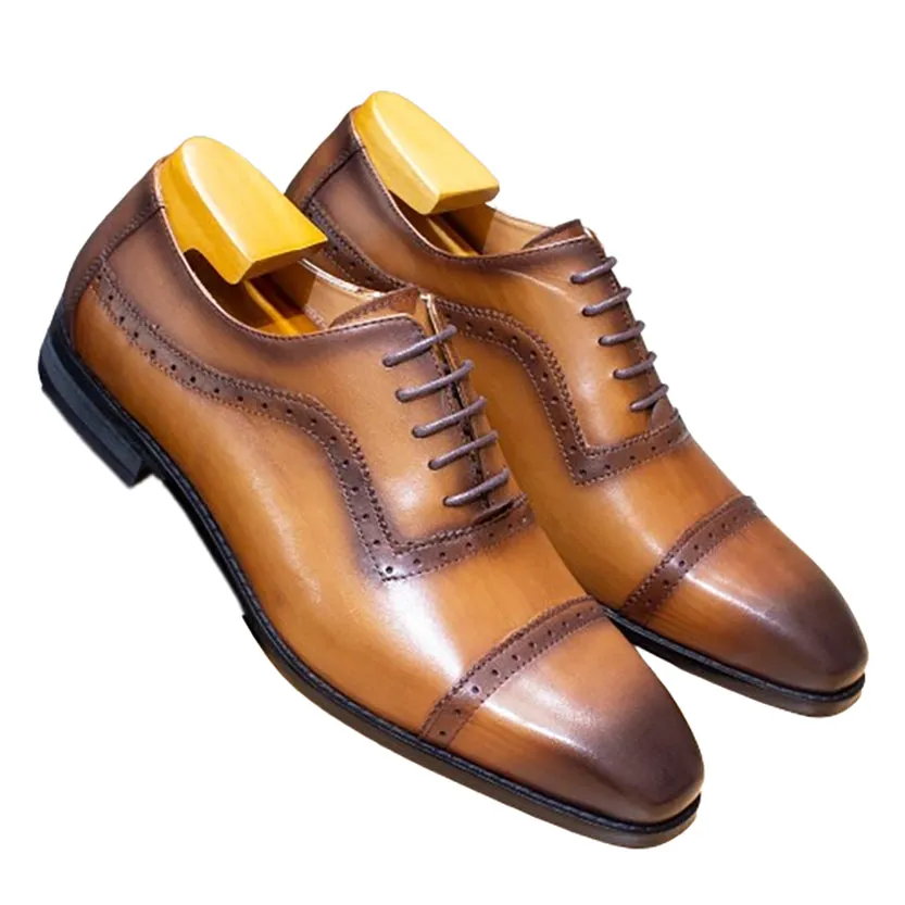 Funki Buys | Shoes | Men's Elegant Leather Oxford Brogue Shoe
