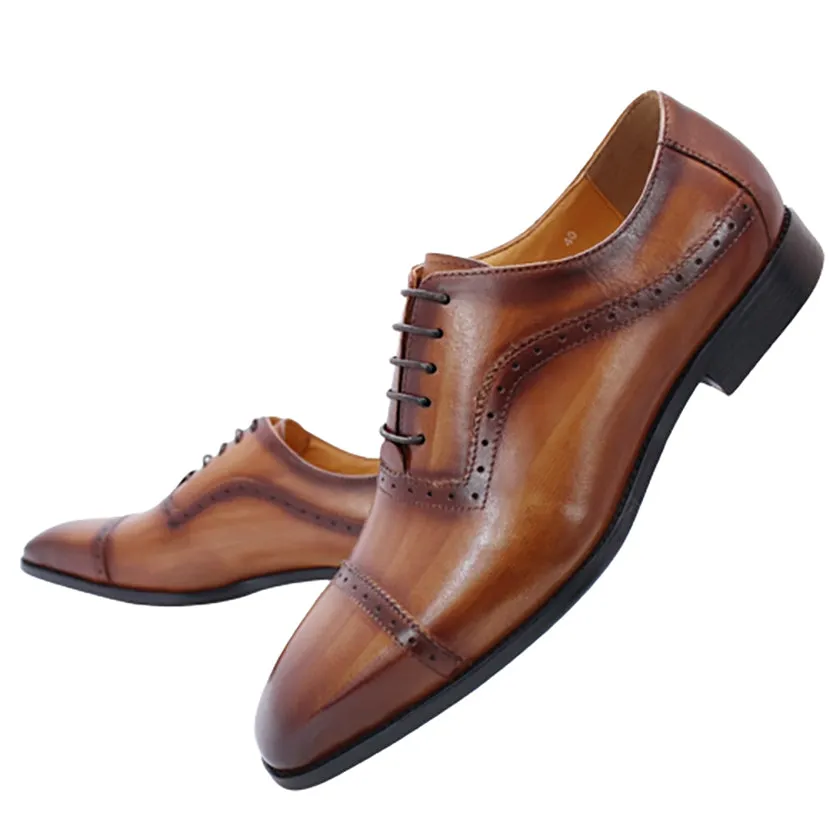 Funki Buys | Shoes | Men's Elegant Leather Oxford Brogue Shoe