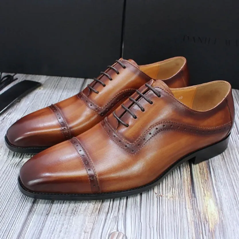 Funki Buys | Shoes | Men's Elegant Leather Oxford Brogue Shoe