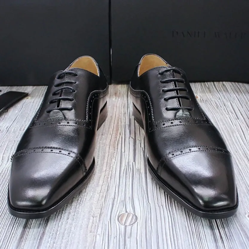 Funki Buys | Shoes | Men's Elegant Leather Oxford Brogue Shoe