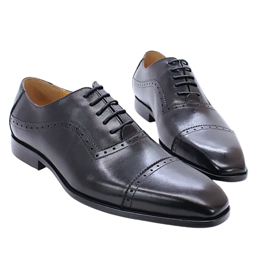 Funki Buys | Shoes | Men's Elegant Leather Oxford Brogue Shoe