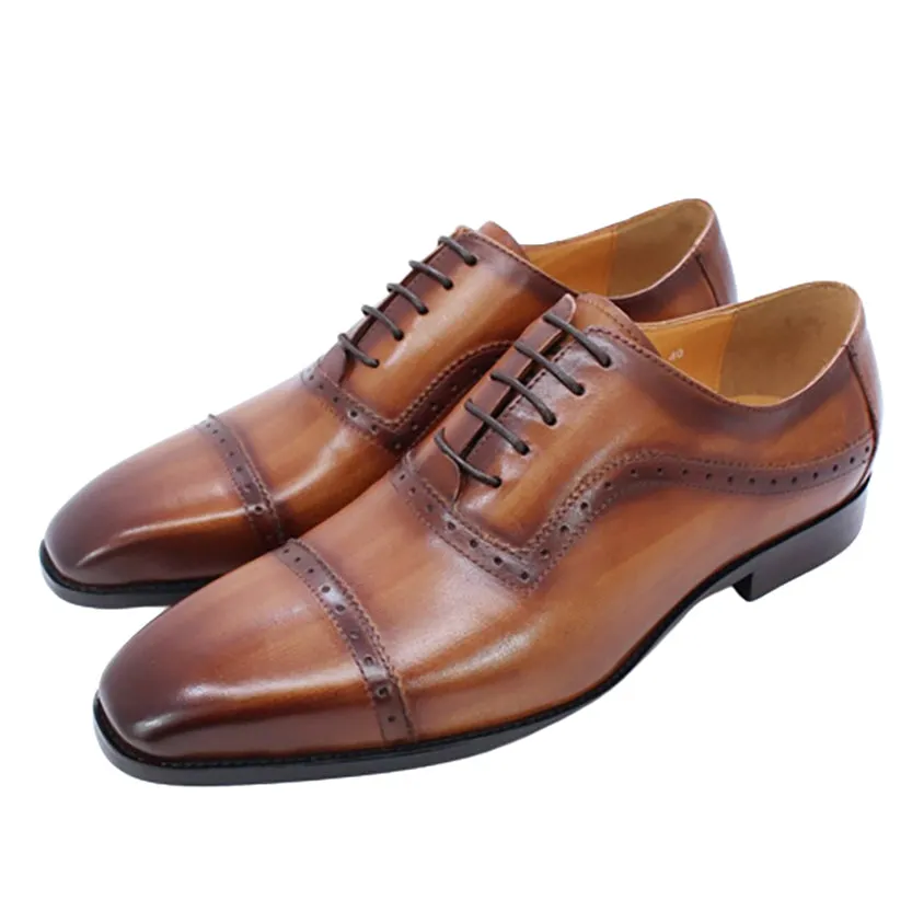 Funki Buys | Shoes | Men's Elegant Leather Oxford Brogue Shoe