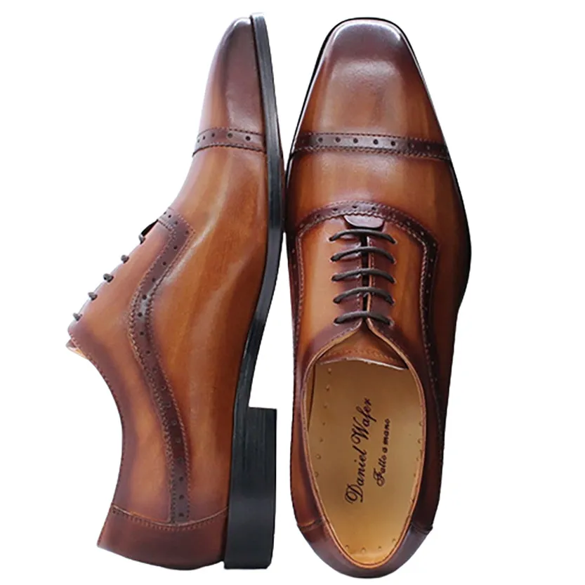 Funki Buys | Shoes | Men's Elegant Leather Oxford Brogue Shoe
