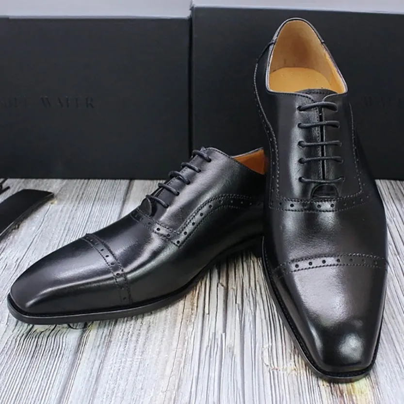 Funki Buys | Shoes | Men's Elegant Leather Oxford Brogue Shoe