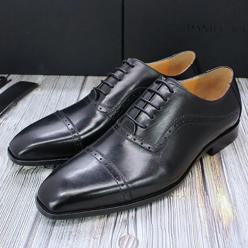 Funki Buys | Shoes | Men's Elegant Leather Oxford Brogue Shoe