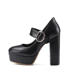 Funki Buys | Shoes | Women's Buckle Strap Platform Mary Janes